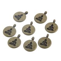 Zinc Alloy Jewelry Pendants, plated, DIY, silver color, 19*15mm 