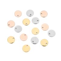 Stainless Steel Pendants, Flat Round, plated Approx 1mm 