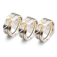 Titanium Steel Finger Ring, plated, fashion jewelry & Unisex 7mm 