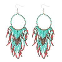 Resin Zinc Alloy Earring, with Resin, folk style & for woman 135mm 