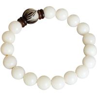 Bodhi Bracelet, polished, fashion jewelry & Unisex, white, 10mm Approx 7.5 Inch 