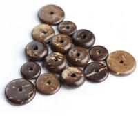 Coco Spacer Bead, polished coffee color 