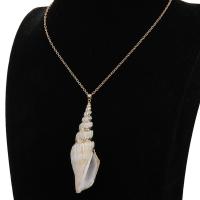 Shell Zinc Alloy Necklace, with Zinc Alloy, plated, fashion jewelry & for woman 