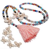 Cristal collar, con turquesa, borla, Estilo bohemio & para mujer, más colores para la opción, 70mm, Vendido por UD