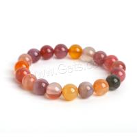 Mixed Agate Bracelet, fashion jewelry & for woman, multi-colored, 10mm Approx 7.5 Inch 