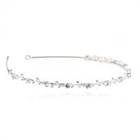 Hair Bands, Zinc Alloy, silver color plated, fashion jewelry & for woman & with rhinestone 