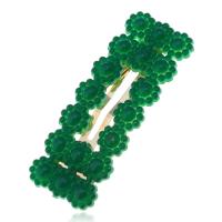 Hair Snap Clips, Zinc Alloy, with Plastic Pearl, plated, fashion jewelry & for woman 
