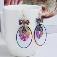 Zinc Alloy Drop Earring, plated, for woman 80*33mm 
