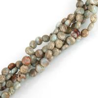 Aqua Terra Jasper Beads, Flat Round, natural Approx 1.5mm Approx 15.5 Inch 