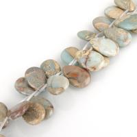 Aqua Terra Jasper Beads, Teardrop, natural Approx 1.5mm Approx 15.5 Inch 