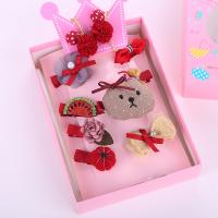 Children Hair Jewelry Set, Cloth, Gift box package & fashion jewelry & for children 