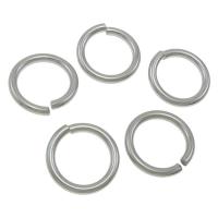 Stainless Steel Open Jump Ring, DIY original color, Approx 