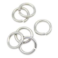 Edelstahl öffnen Sprung Ring, 304 Edelstahl, DIY, originale Farbe, 6x1.2mm, 10000PCs/Tasche, verkauft von Tasche