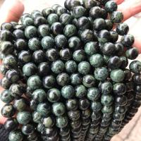 Jaspis Kambaba Perlen, Kambaba Jaspis, rund, poliert, verschiedene Größen vorhanden, Bohrung:ca. 1mm, verkauft von Strang