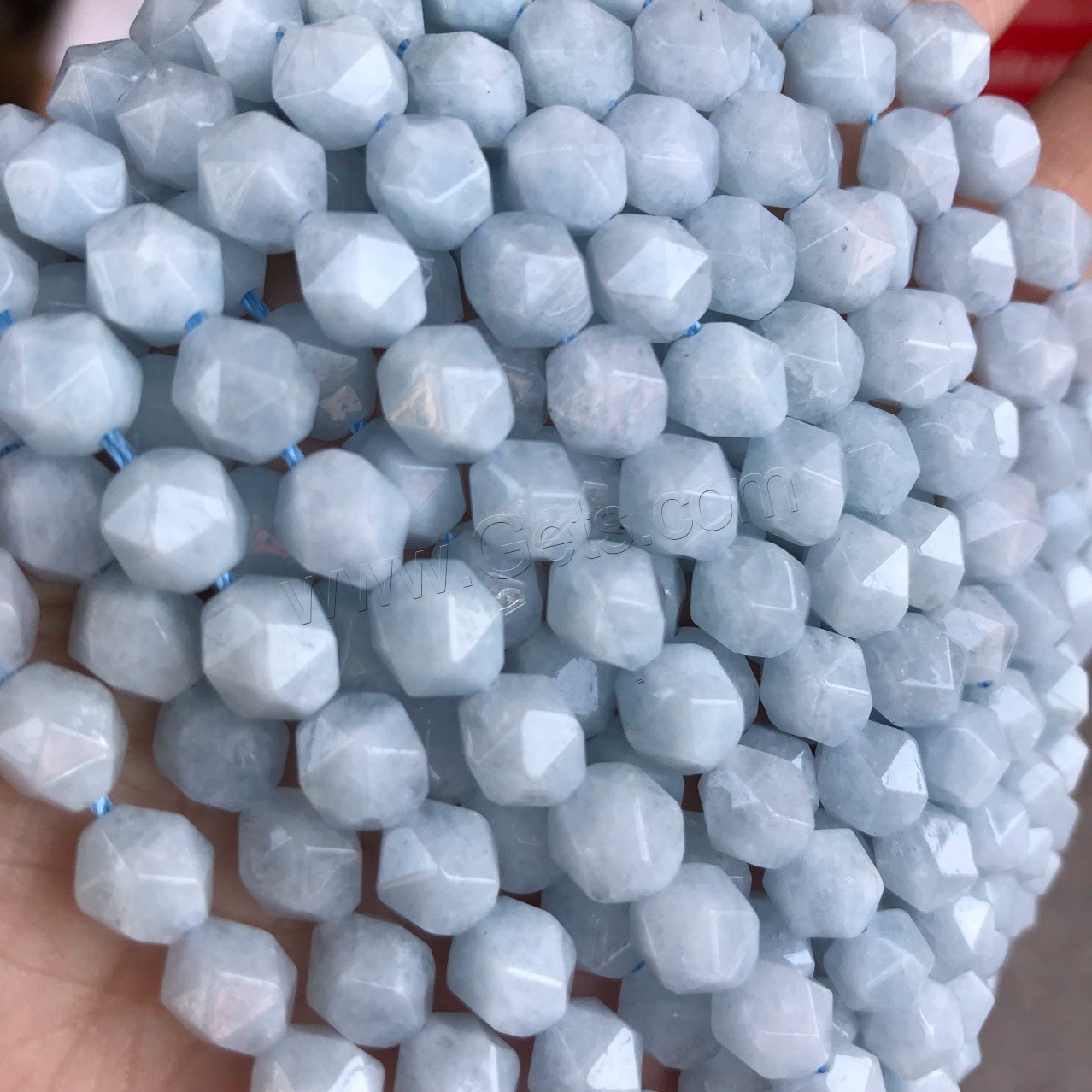 Aquamarine Beads, polished, different size for choice & faceted, Hole:Approx 1mm, Sold By Strand