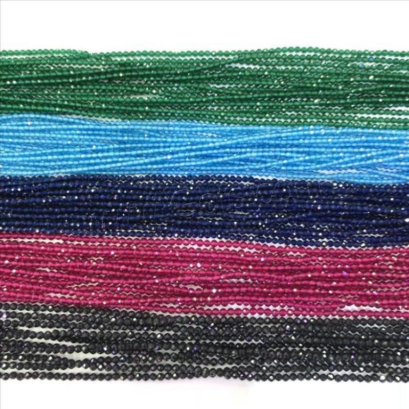 Стеклянный Бусины, разный размер для выбора & граненый, Много цветов для выбора, отверстие:Приблизительно 1mm, продается Strand