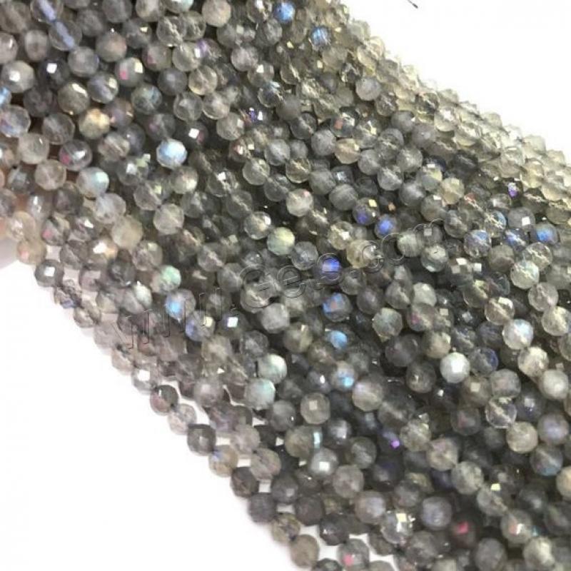 Labradorite Beads, different size for choice & faceted, Hole:Approx 1mm, Sold By Strand