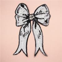 Sewing on Patch, Cloth, with Plastic Pearl, Bowknot, Embroidery 