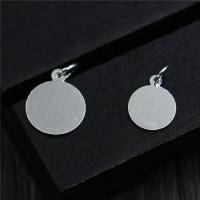 Sterling Silver Pendants, 925 Sterling Silver, Flat Round & smooth, 8mmuff0c10mm 