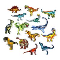Животное Утюг на заплате, ткань, Динозавр, DIY & различные модели для выбора, 10ПК/Лот, продается Лот