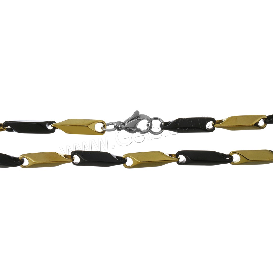 Collar de cadena de acero inoxidable, chapado, Joyería & unisexo & diverso tamaño para la opción, más colores para la opción, longitud:aproximado 21.5 Inch, Vendido por Sarta