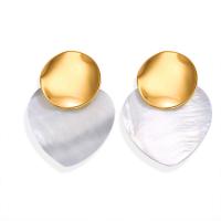 Zinc Alloy Drop Earring, with Acrylic, Geometrical Pattern, synthetic & Unisex & without earnut 