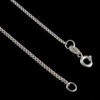 Серебряное ожерелье цепи, Серебро 925 пробы, твист овал длина:Приблизительно 18 дюймовый, продается Strand