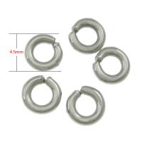 Machine Cut Stainless Steel Closed Jump Ring, 304 Stainless Steel, Donut, original color Approx 