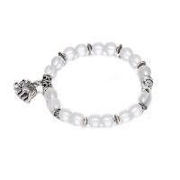 Abrazine Stone Bracelet, with Zinc Alloy, plated, fashion jewelry & adjustable & for woman 8mm Approx 7 Inch 