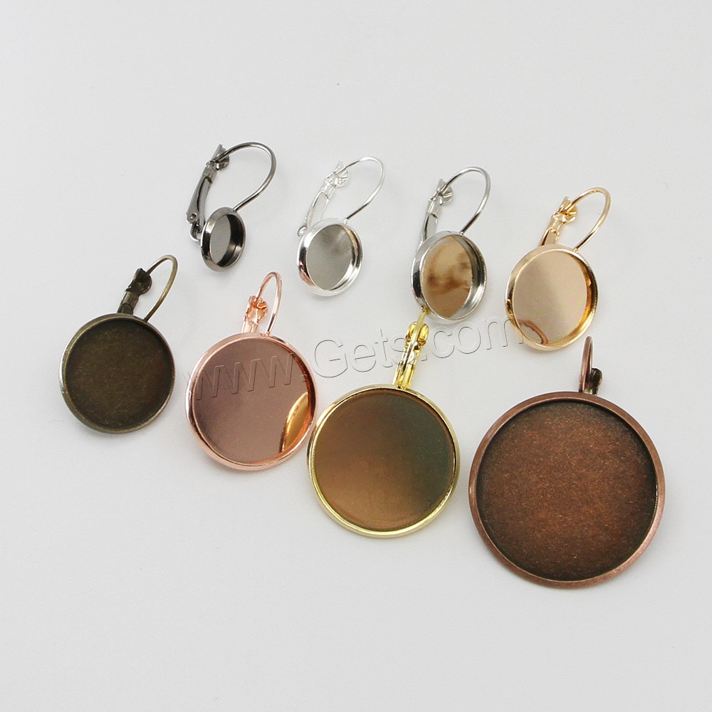 Iron Cabochon Setting, plated, DIY & different size for choice, more colors for choice, 10PCs/Bag, Sold By Bag