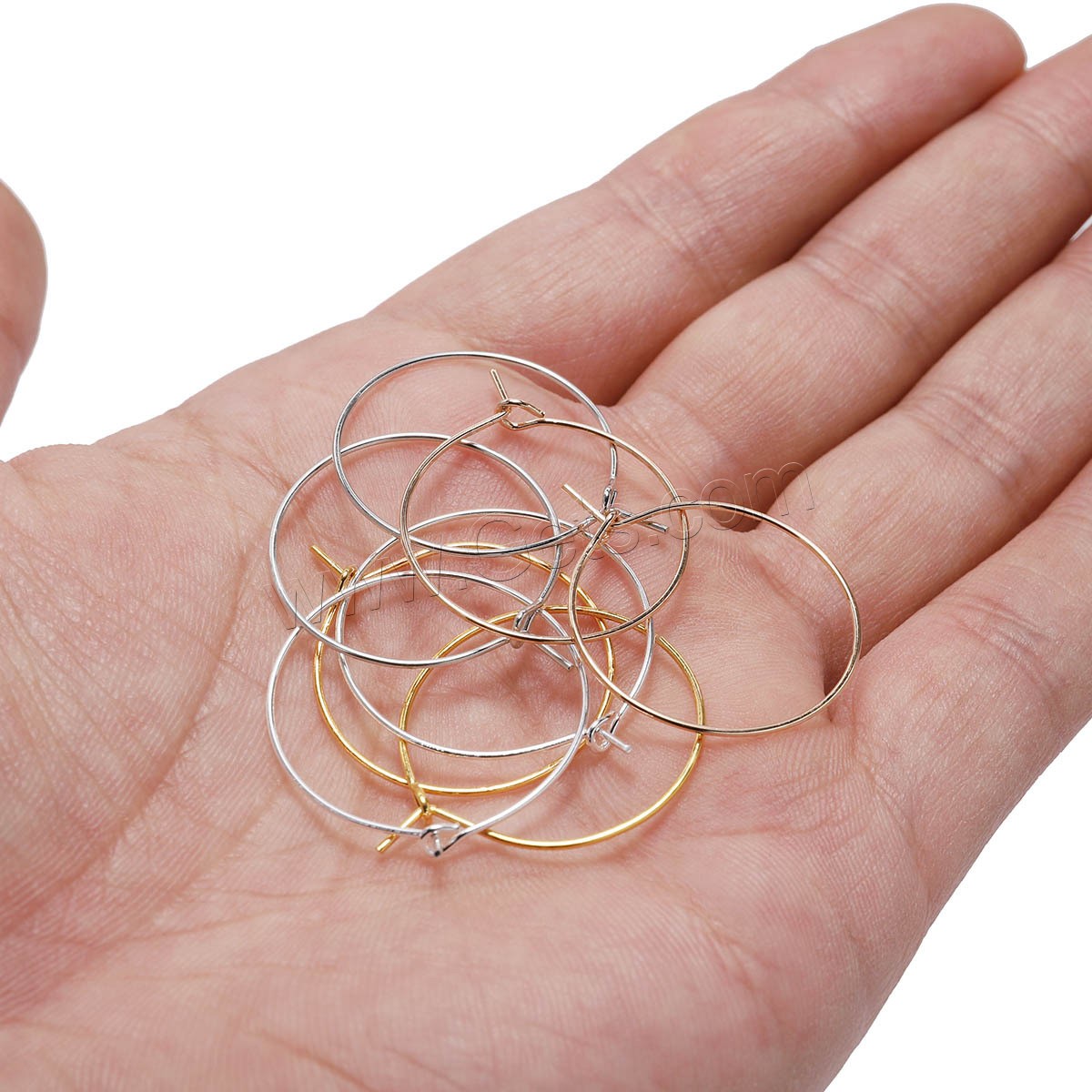 Eisen Band-Ohrring -Komponenten, plattiert, DIY & verschiedene Größen vorhanden, keine, 50PCs/Tasche, verkauft von Tasche