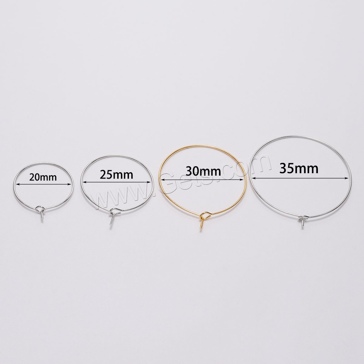 Eisen Band-Ohrring -Komponenten, plattiert, DIY & verschiedene Größen vorhanden, keine, 50PCs/Tasche, verkauft von Tasche