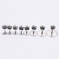 Stainless Steel Earring Stud Component, Galvanic plating, DIY 