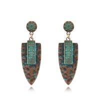 Zinc Alloy Drop Earring, plated, vintage & for woman, antique copper color 