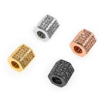 Perles zircon Micro Pave cubes, laiton, Placage, pavé de micro zircon, plus de couleurs à choisir Environ 2mm Vendu par lot