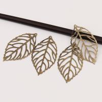 Iron Hair Accessories DIY Findings, Leaf, plated 