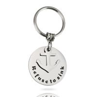 Edelstahl Schlüssel Verschluss, plattiert, Modeschmuck & unisex, Silberfarbe, 30mm, verkauft von PC