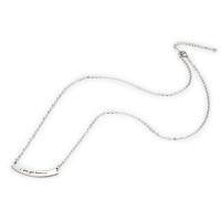 Stainless Steel Jewelry Necklace, plated, fashion jewelry & Unisex, silver color, 60mm,35*5mm 