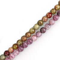 Natural Lepidolite Beads, with Serpentine, Round  Approx 1.5mm Approx 16 Inch 