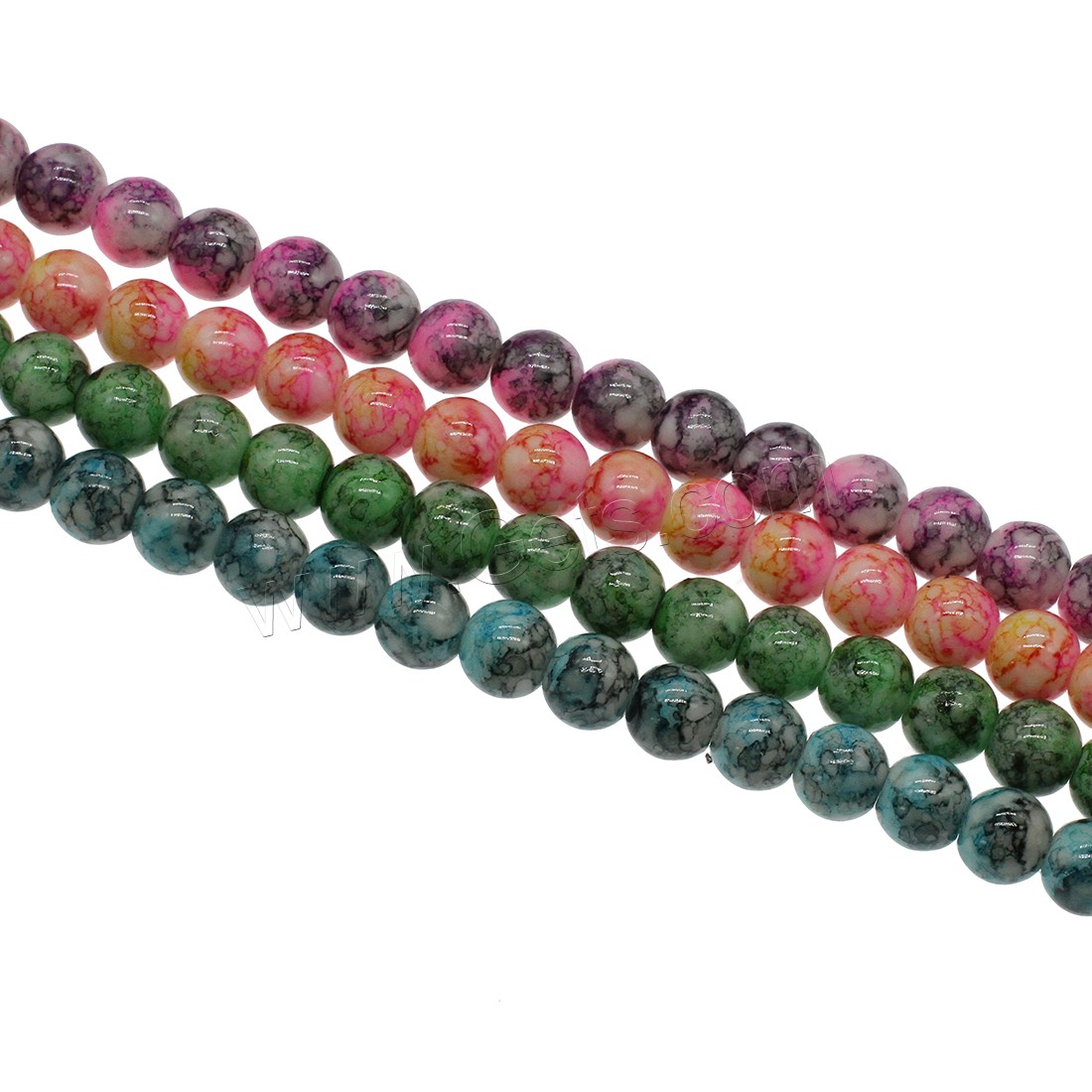 Glass Beads Beads, Round, different size for choice, more colors for choice, Sold By Strand