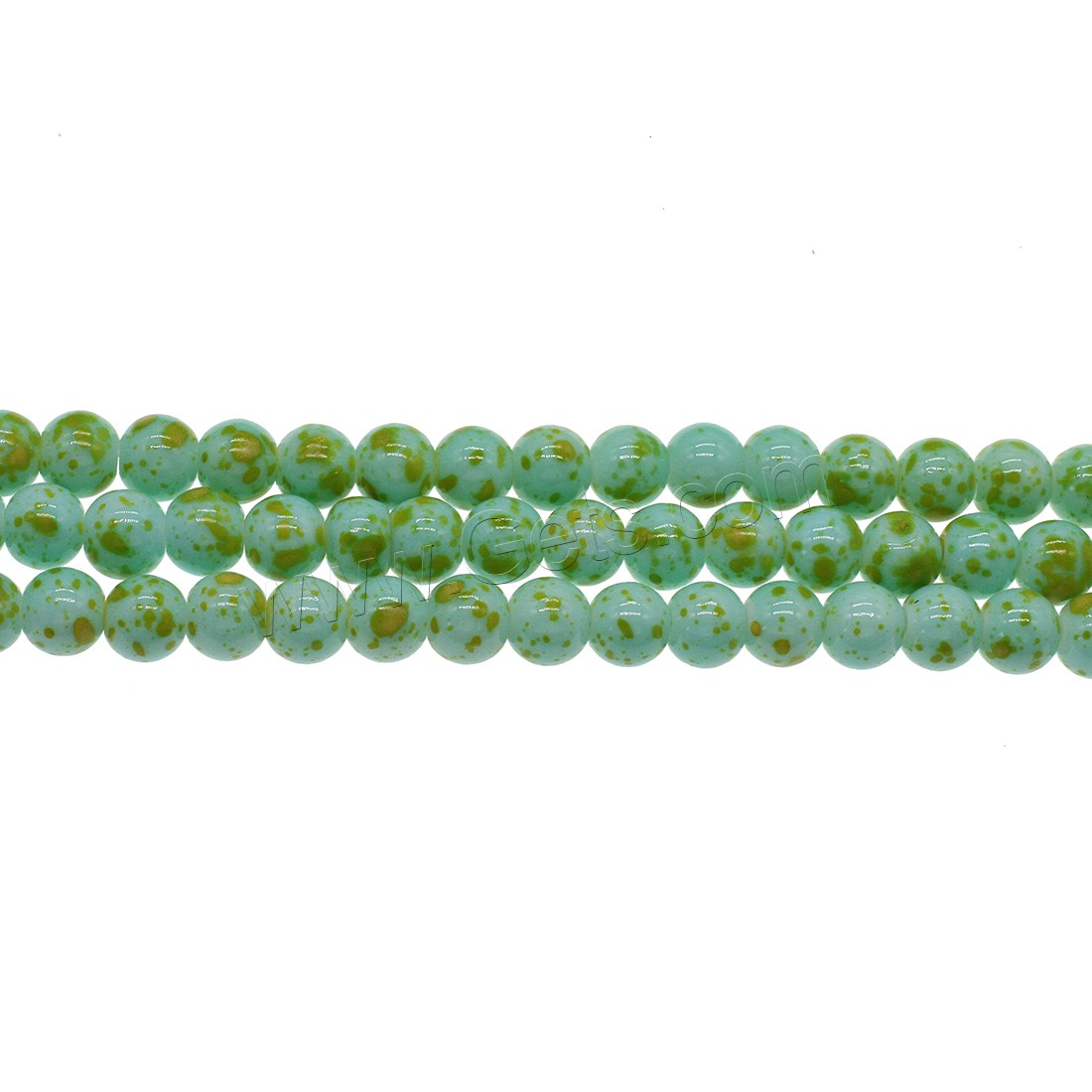 Glass Beads Beads, Round, different size for choice, green, Sold By Strand