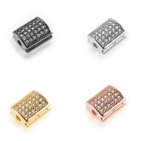 Cubic Zirconia Micro Pave Brass Beads, plated, micro pave cubic zirconia Approx 2mm 