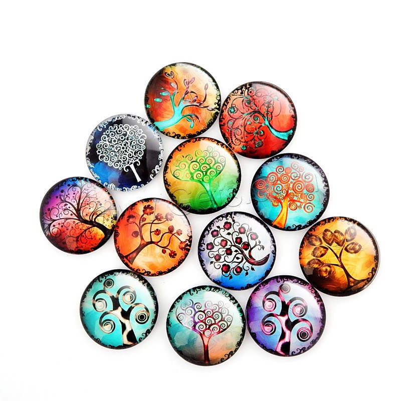Glass Fridge Magnet, epoxy gel, random style & different size for choice, Sold By Bag