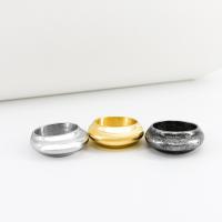 Anillo de dedo de acero Titanium de, Partículas de acero, Joyería & unisexo & diverso tamaño para la opción, más colores para la opción, tamaño:7-8, Vendido por UD
