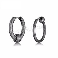 Titanium Steel Huggie Hoop Earring, fashion jewelry & Unisex 1.6cmx2cm 