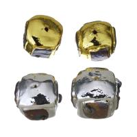 metal Abalorio, con Perlas cultivadas de agua dulce, chapado, más colores para la opción, 16-19x17-19x14-16mm, agujero:aproximado 1.5mm, Vendido por UD