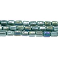 Porcelain Bead, Rectangle, blue Approx 2.5mm 