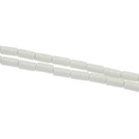 Placage Perle Porcelaine, pilier, blanc Environ 2.5mm, Vendu par PC