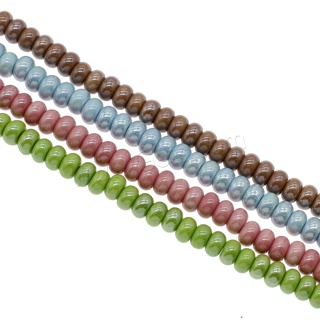 Plating Porzellan Bead, DIY & verschiedene Größen vorhanden, keine, Bohrung:ca. 2.2mm, verkauft von PC