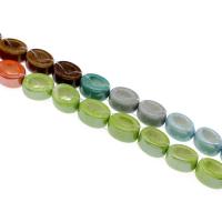 Placage Perle Porcelaine, beignet, bijoux de mode & DIY, couleurs mélangées Environ Vendu par PC